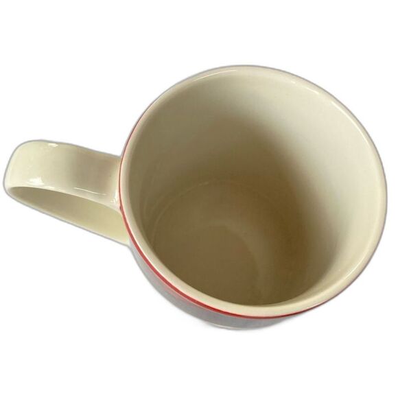 SPODE Mug Tartan Christmas Tree White Red Green Cup 8 oz - Picture 6 of 9